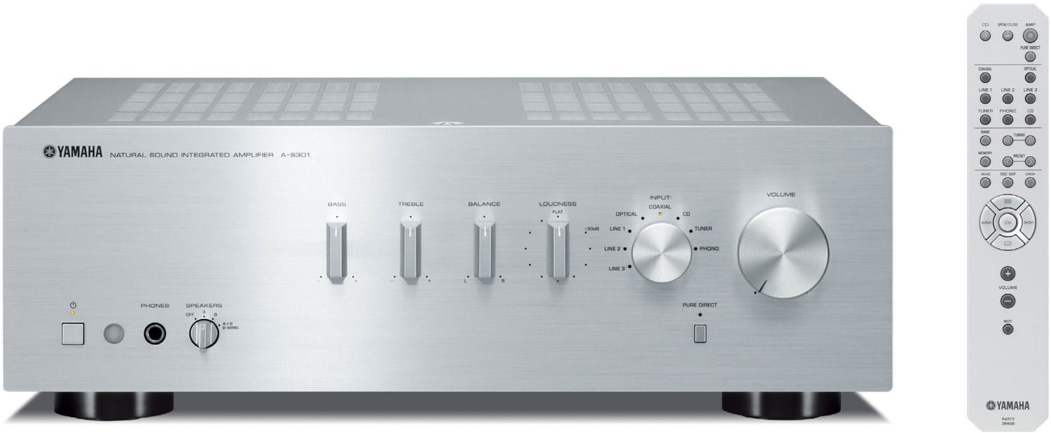 A-S 301 Vollverstärker Stereo silber