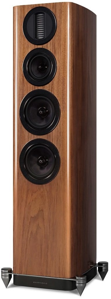 AURA 3 /Paar Stand-Lautsprecher hochglanz walnuss