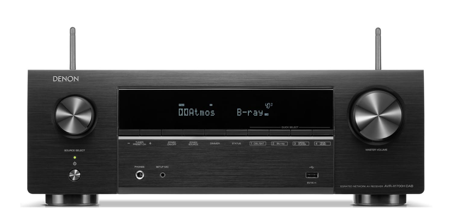 AVR-X1700HDAB Klang Effekt Receiver schwarz