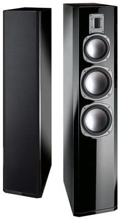 Aurum Orkan 9 /Stück Stand-Lautsprecher schwarz hochglanz