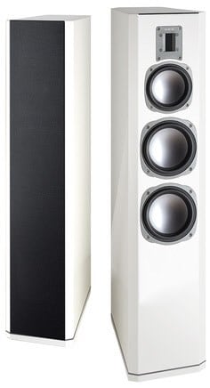 Aurum Orkan 9 /Stück Stand-Lautsprecher weiß hochglanz