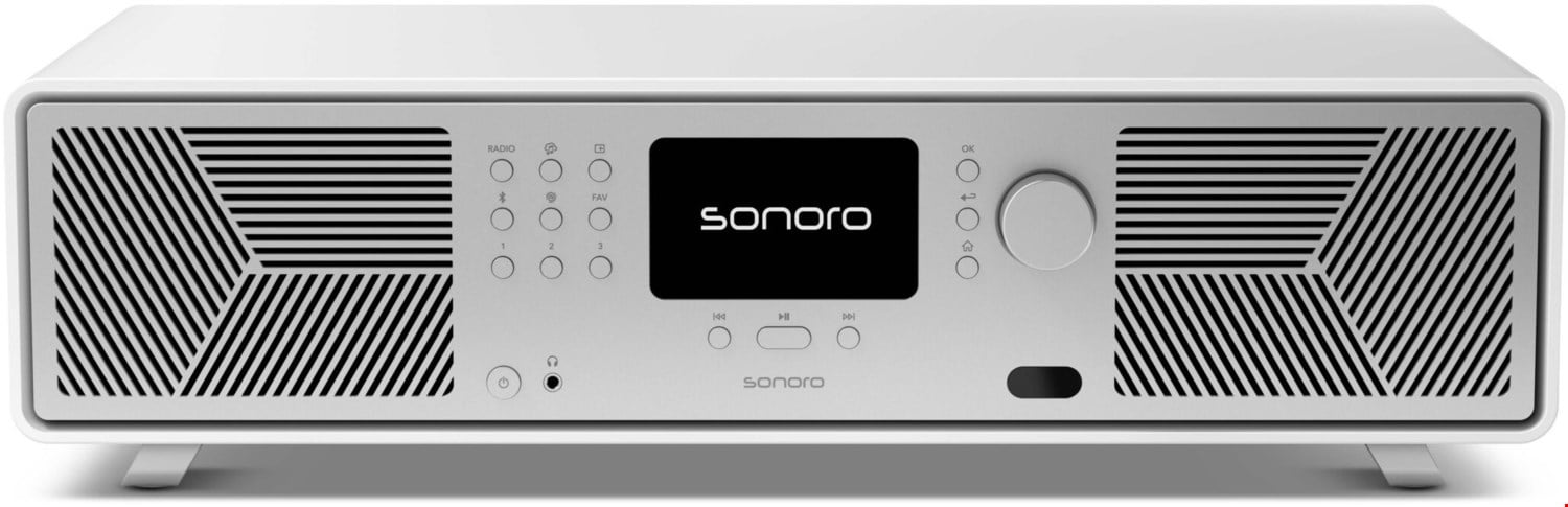 Avaton Internetradio mattweiß/silber