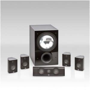 Cinema XL Set III 5.1 A/V-Laustsprechersystem mit Aktiv-Subwoofer Alu schwarz hochglanz