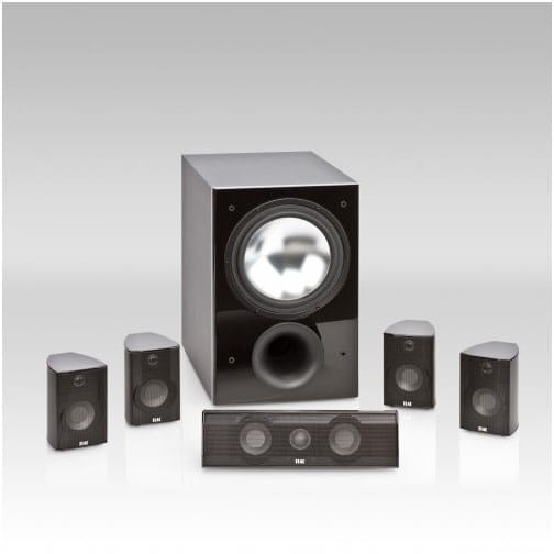 Cinema XL Set III 5.1 A/V-Laustsprechersystem mit Aktiv-Subwoofer Alu schwarz hochglanz