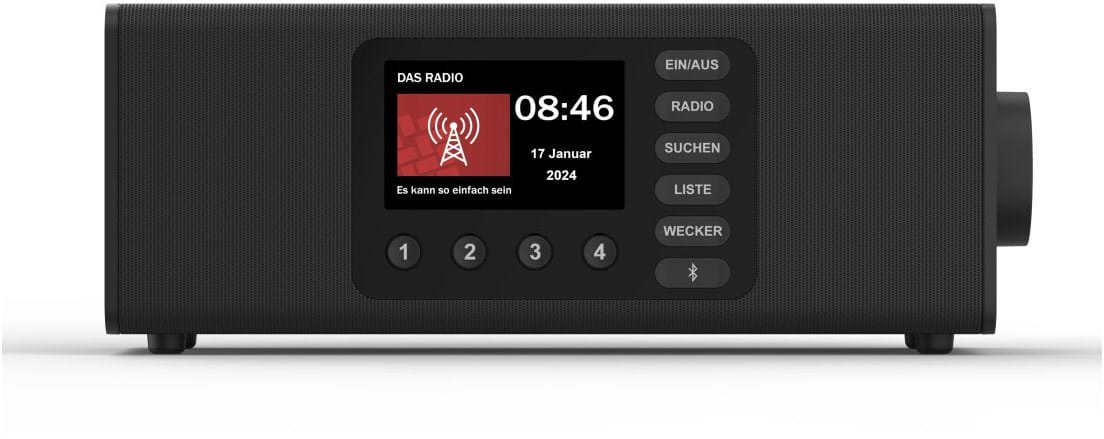DR2002BT Heimradio schwarz