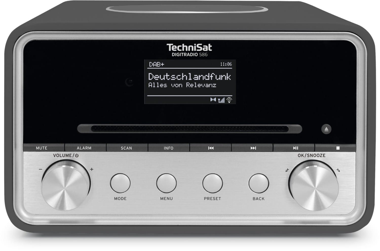 DigitRadio 586 CD/Radio-System anthrazit/silber