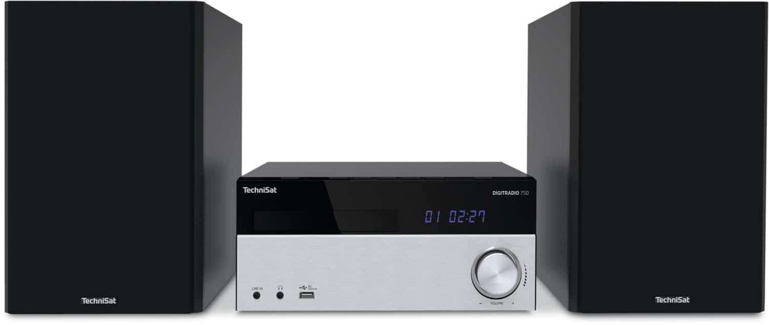 DigitRadio 750 Mini-System schwarz/silber
