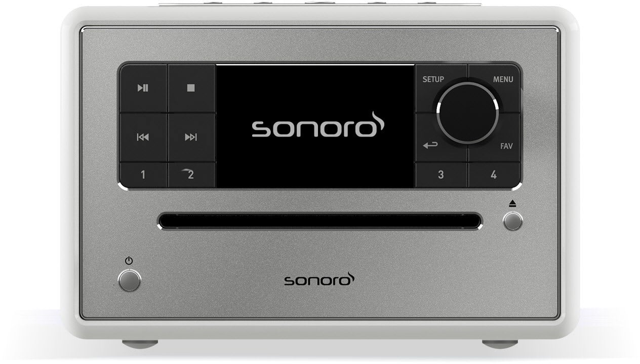 Elite CD/Radio-System hochglanz weiß/silber