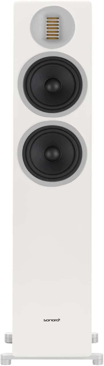 Grand Orchestra /Paar Stand-Lautsprecher weiß/silber