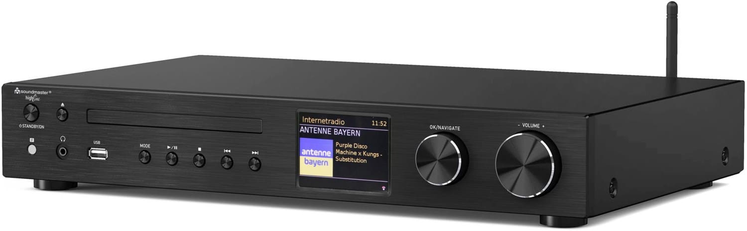 ICD4350SW CD-Receiver mit Internetradio schwarz