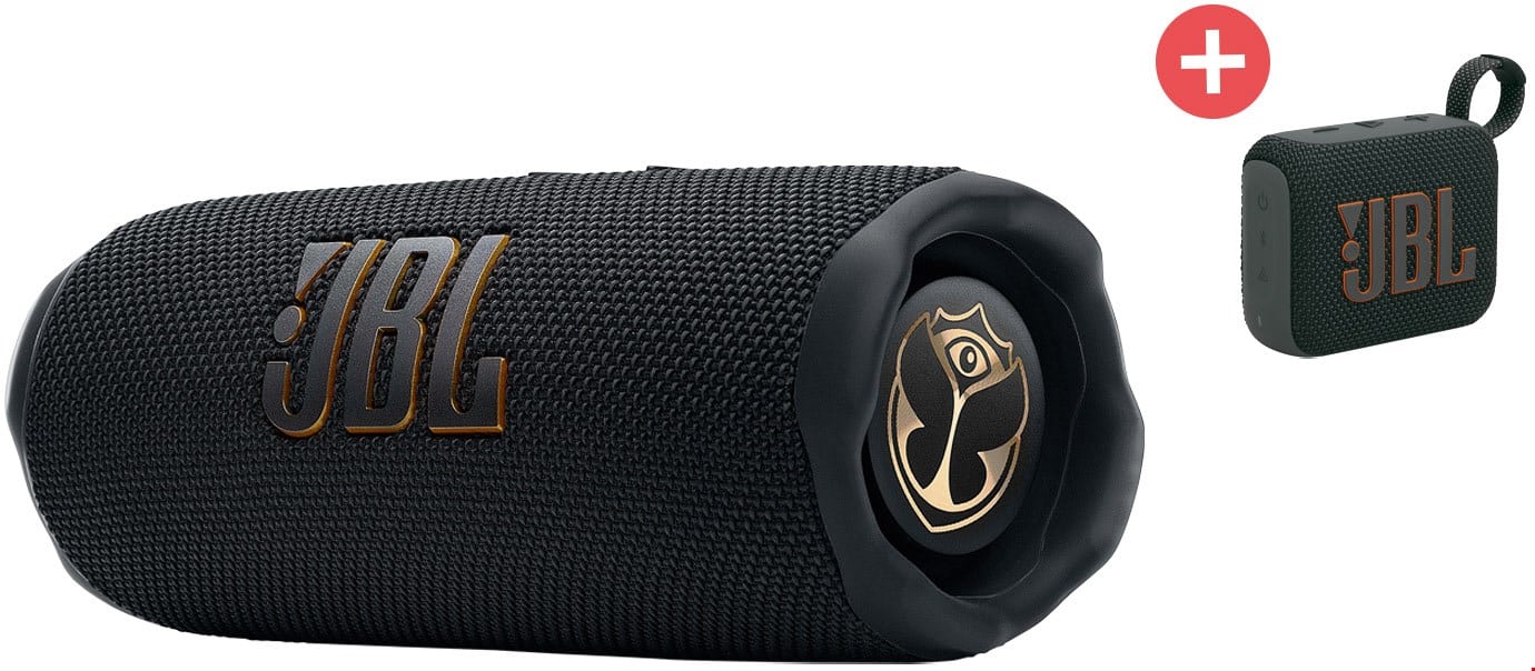 JBL Flip 7 Tomorrowland Edition + Dein Geschenk JBL GO 4