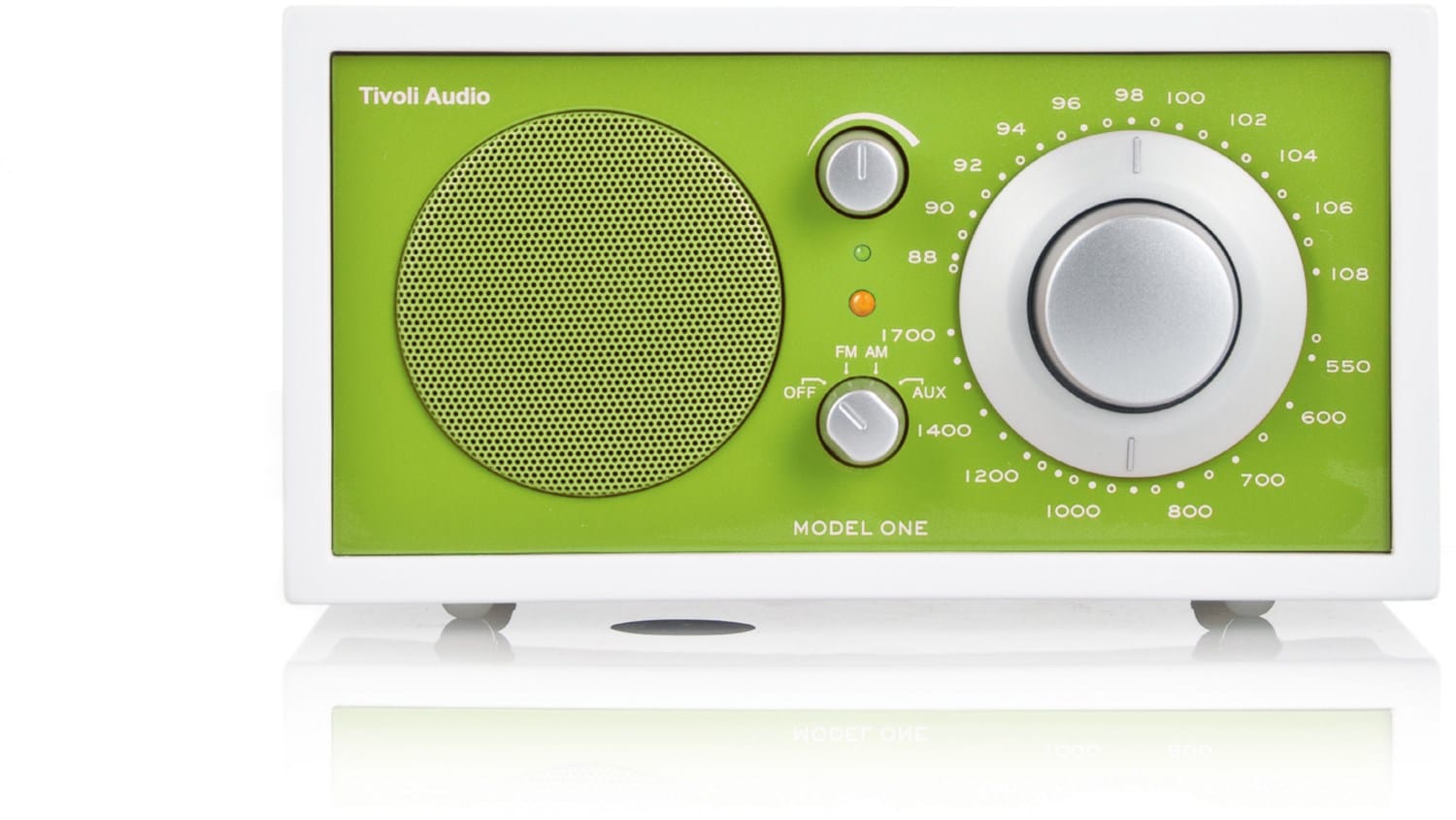 Model One White Line Heimradio weiß/olivgrün