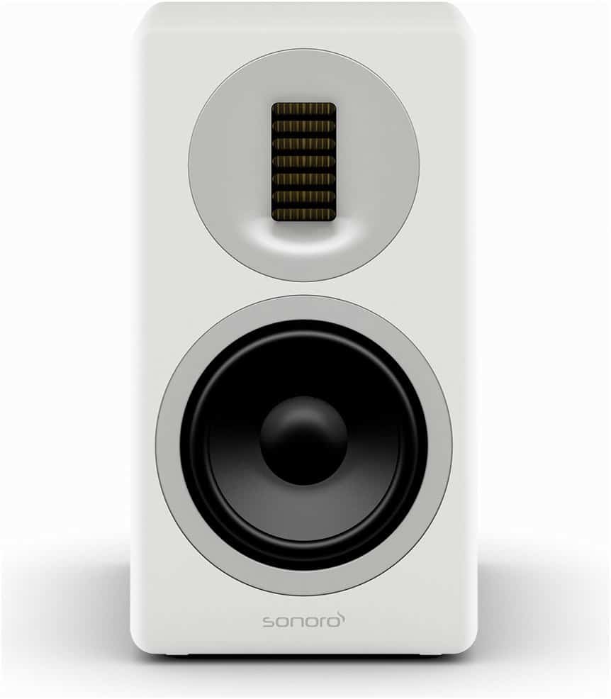 Orchestra Slim /Paar Klein-/Regallautsprecher weiß/silber