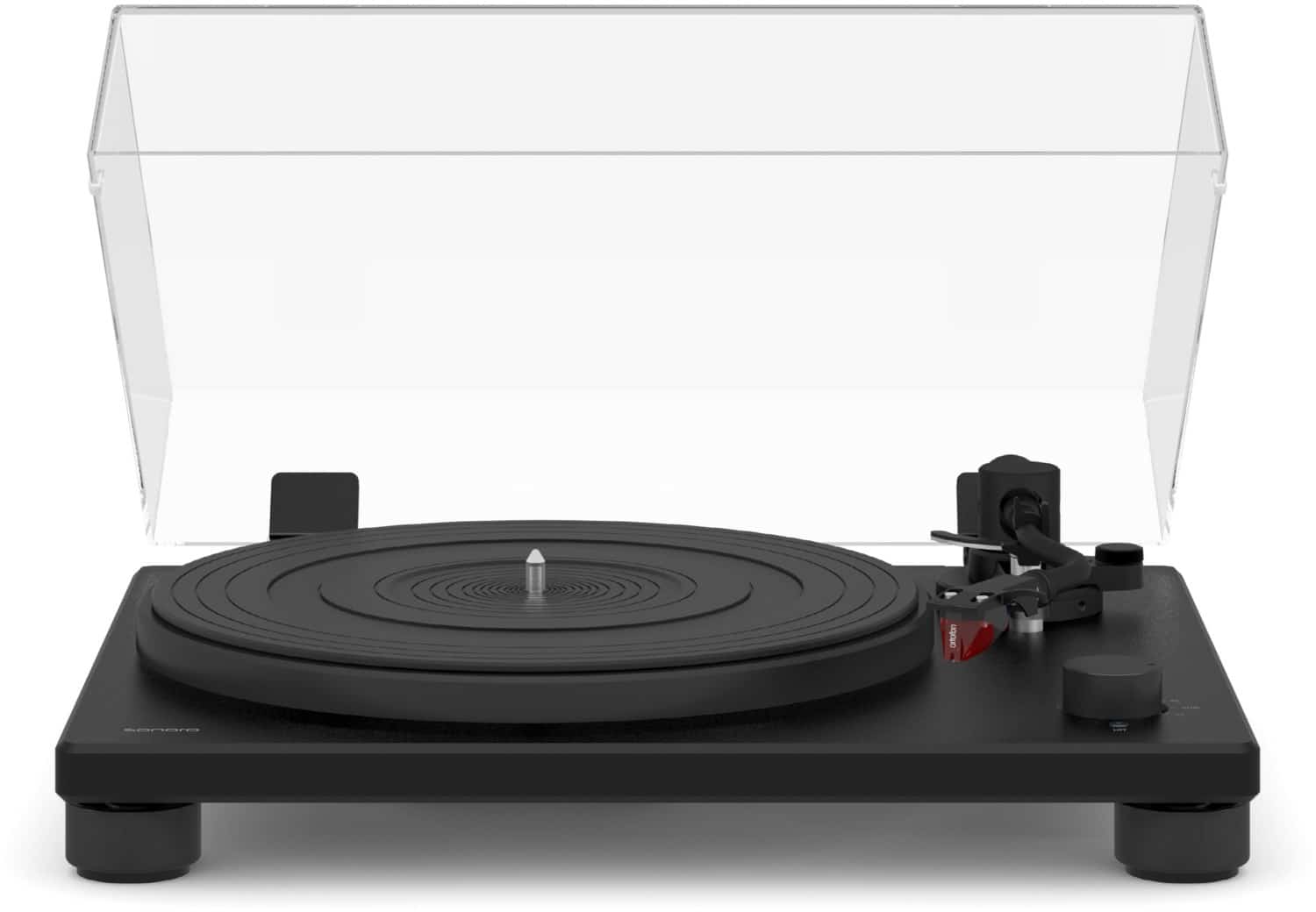 Platinum Auto AES Plattenspieler mit Bluetooth & USB inkl. Ortofon 2M Red Tonabnehmer schwarz matt/schwarz