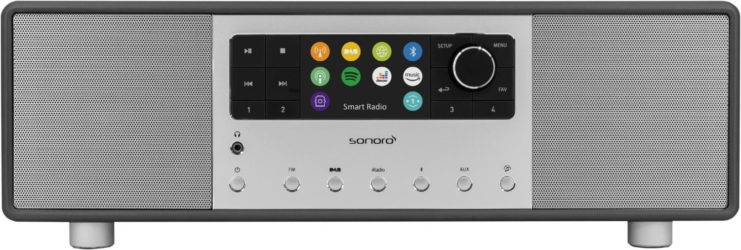 Primus Internetradio graphit matt/silber