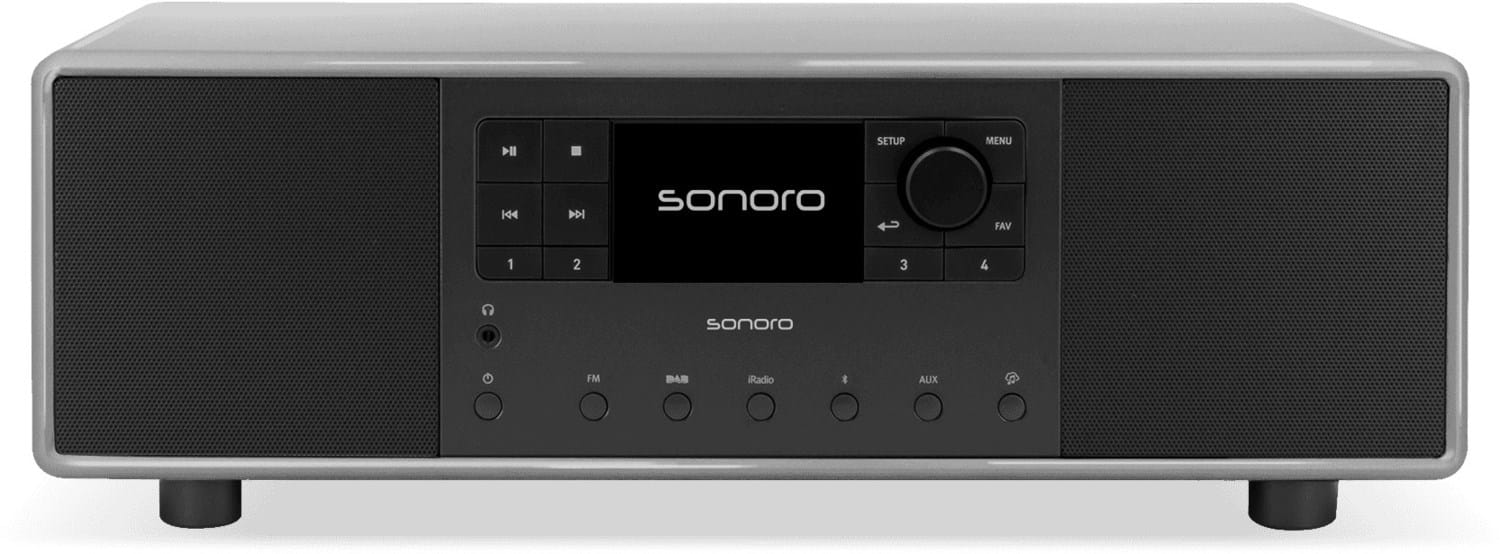 Primus Internetradio kreide grau/schwarz