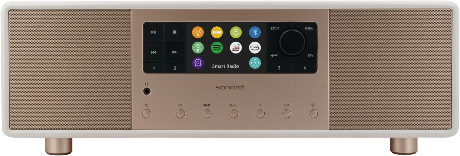 Primus Internetradio weiß matt/rose