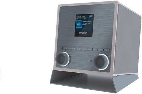 QUUBI Internetradio elfenbein/silber