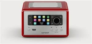 Relax Internetradio rot hochglanz/silber