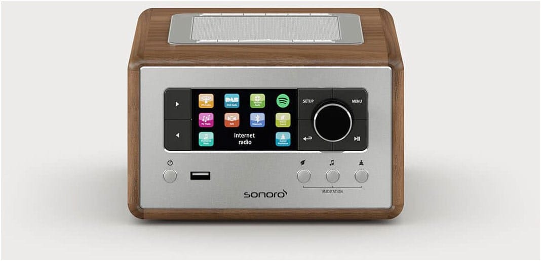 Relax Internetradio walnuß/silber