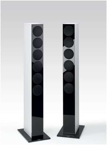 Re:sound G prestige /Stück Stand-Lautsprecher silber/schwarz