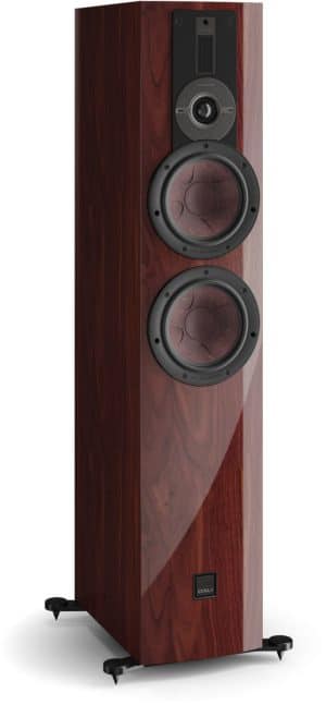 Rubikore 6 /Stück Stand-Lautsprecher hochglanz kastanienbraun