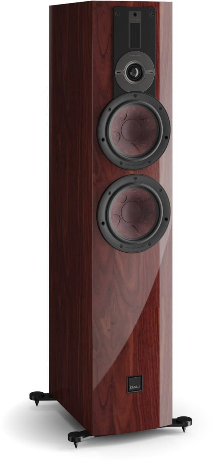 Rubikore 6 /Stück Stand-Lautsprecher hochglanz kastanienbraun