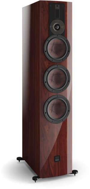 Rubikore 8 /Stück Stand-Lautsprecher hochglanz kastanienbraun