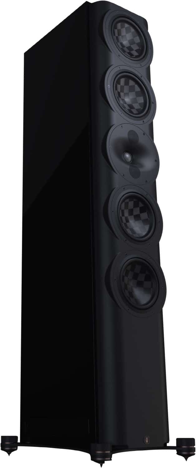 S7t /Stück Stand-Lautsprecher hochglanz schwarz