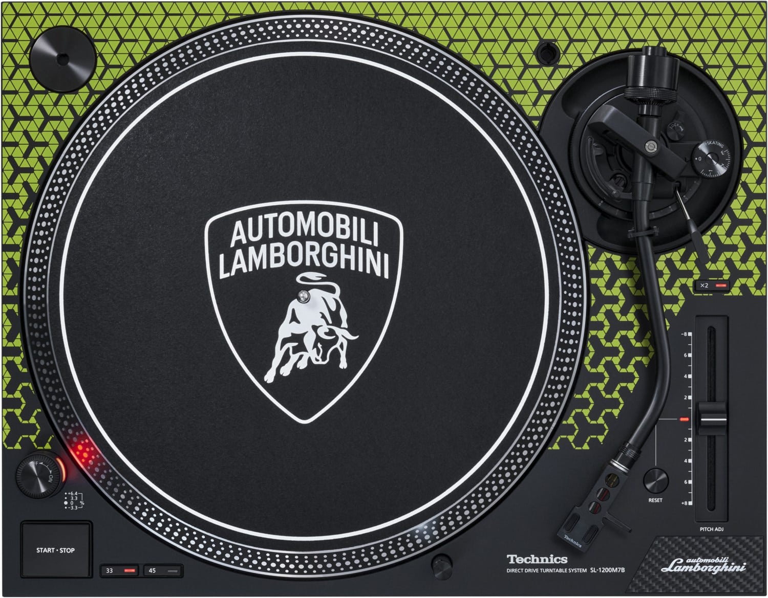 SL-1200M7PEG Lamborghini Edition Plattenspieler grün