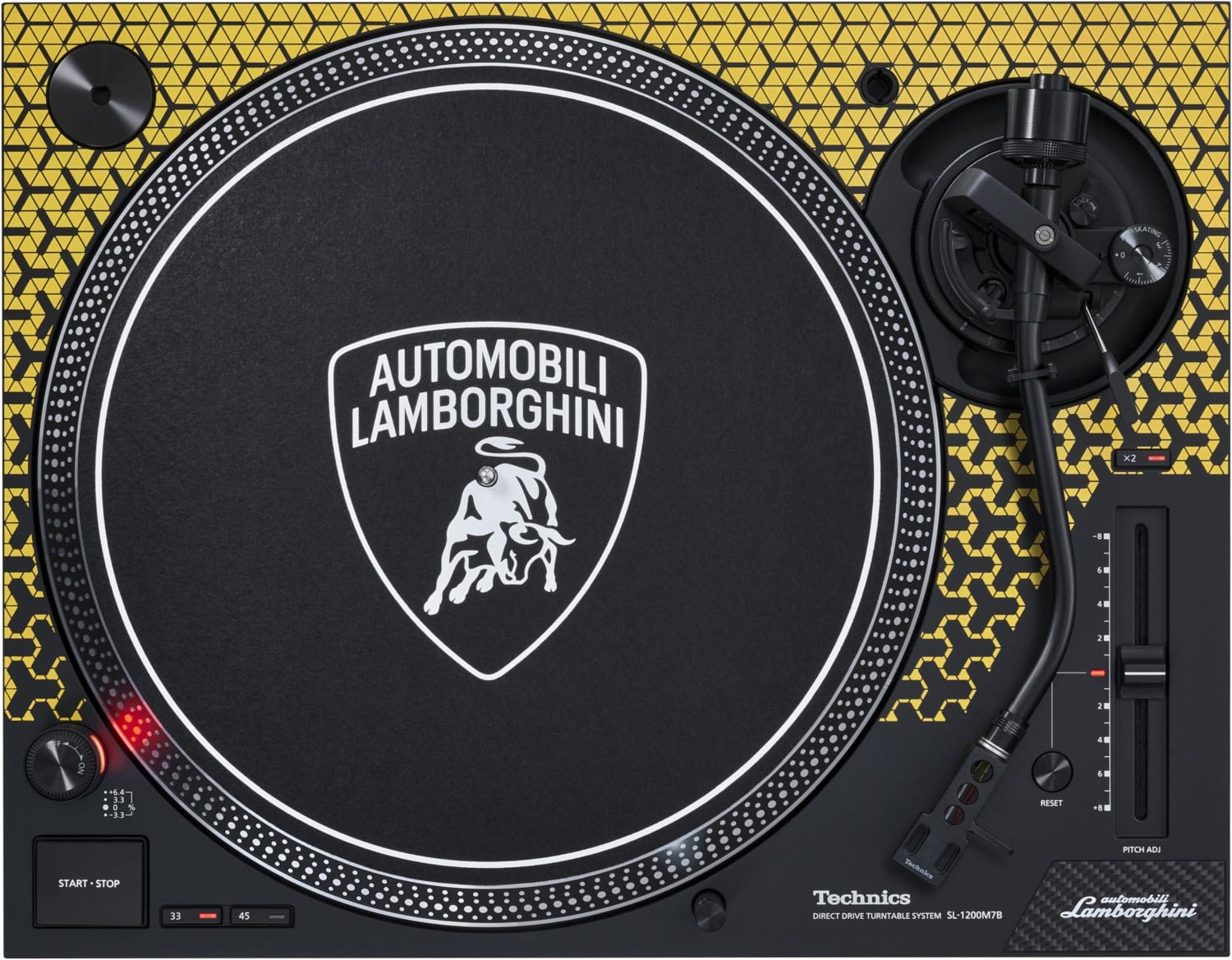 SL-1200M7PEY Lamborghini Edition Plattenspieler gelb