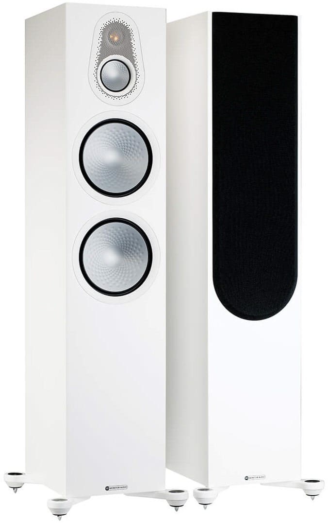 Silver 500 7G /Paar Stand-Lautsprecher weiß seidenmatt