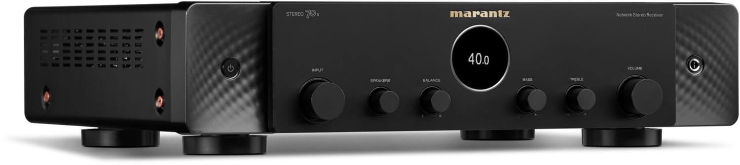 Stereo 70s Netzwerk-Receiver schwarz