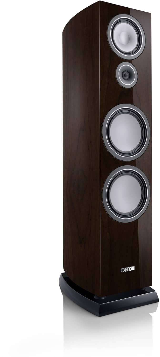 Vento 100 /Stück Stand-Lautsprecher hochglanz nussbaum dunkel