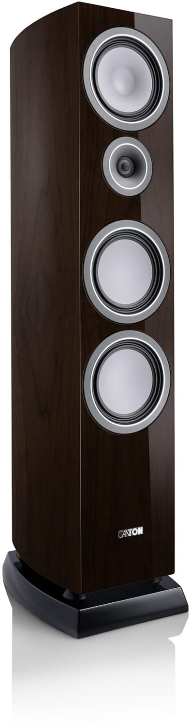 Vento 80 /Stück Stand-Lautsprecher hochglanz nussbaum dunkel