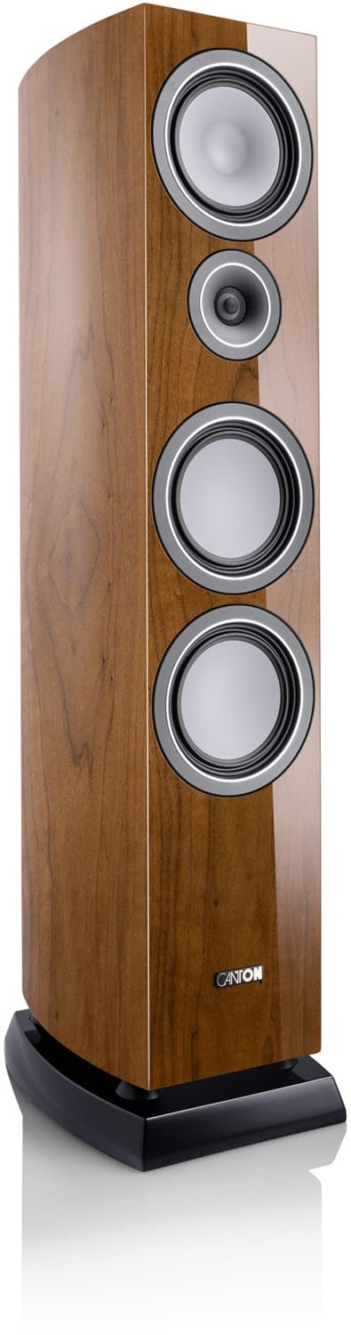 Vento 80 /Stück Stand-Lautsprecher hochglanz nussbaum