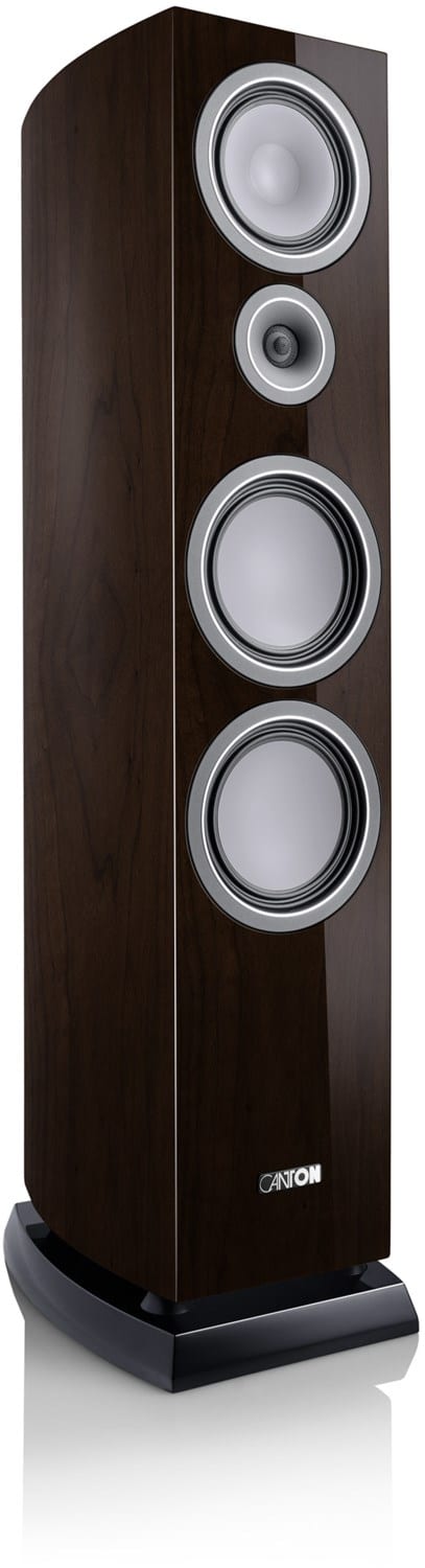 Vento 90 /Stück Stand-Lautsprecher hochglanz nussbaum dunkel