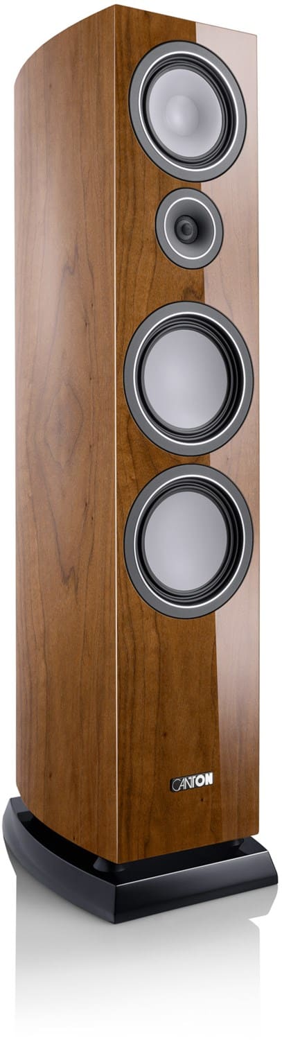 Vento 90 /Stück Stand-Lautsprecher hochglanz nussbaum