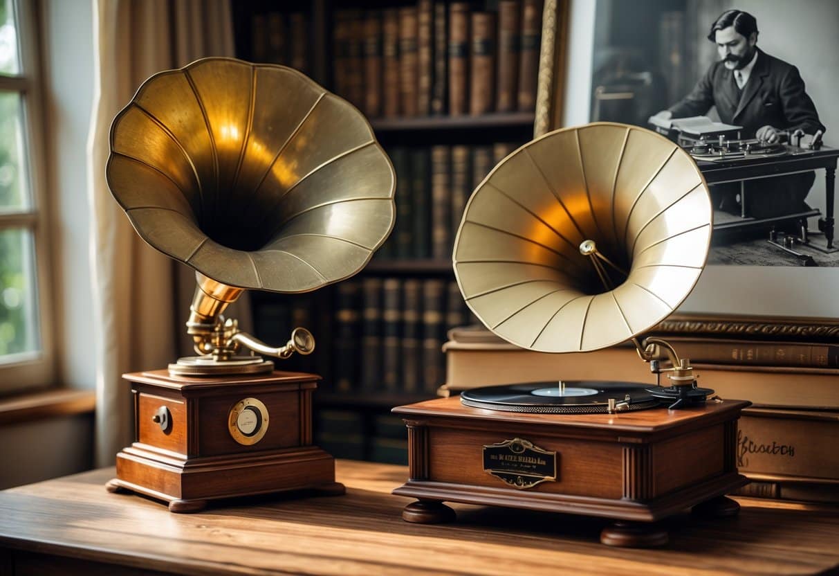Wann wurde der Plattenspieler erfunden?